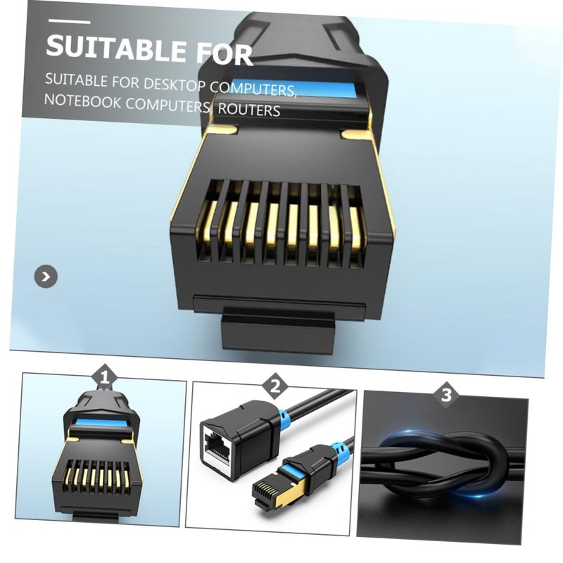 Uonlytech Ethernet LAN Extension Cable Male to Female Connector 1 Gbps for Stable Gaming Streaming and Faster Downloads - Image 3